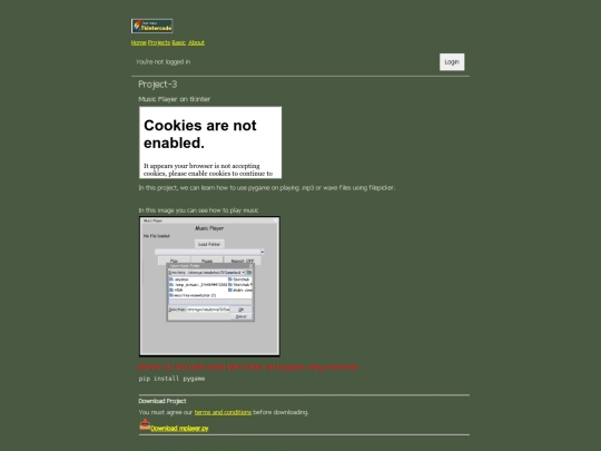 projects/musicplayer screenshot
