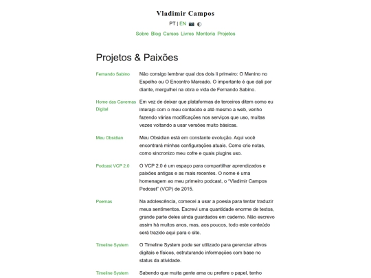 pt/projetos screenshot