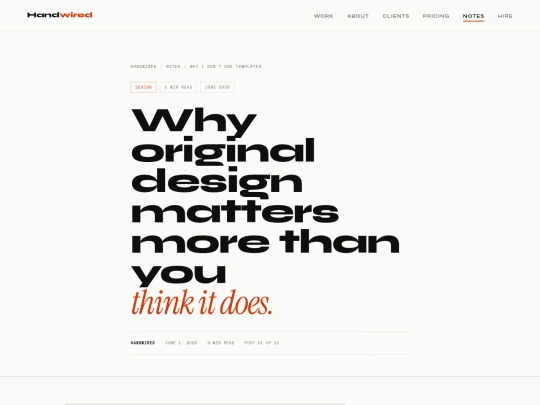 blog/why-i-dont-use-templates screenshot