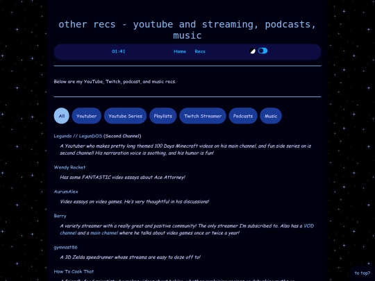 recs/other-recs/yt-twitch-podcast-music-recs screenshot