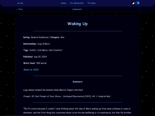 writing/read/sicktember/waking-up screenshot