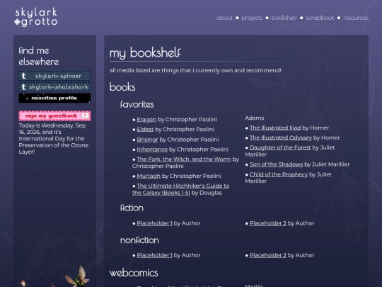 bookshelf screenshot