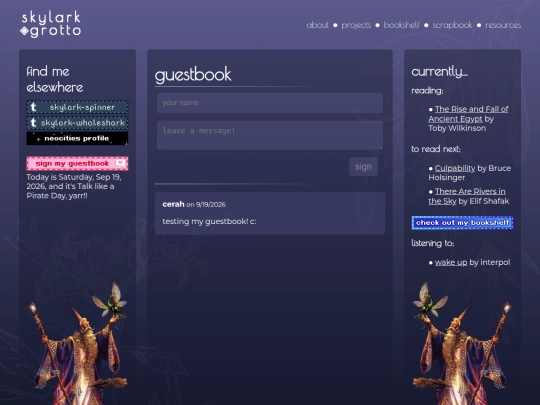 guestbook screenshot