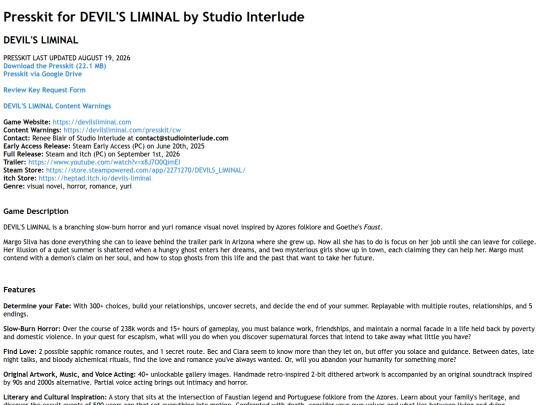 presskit screenshot