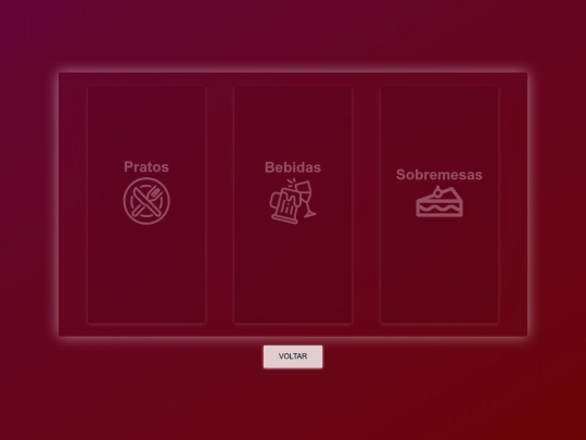 cardapio screenshot
