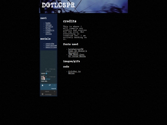 credits screenshot