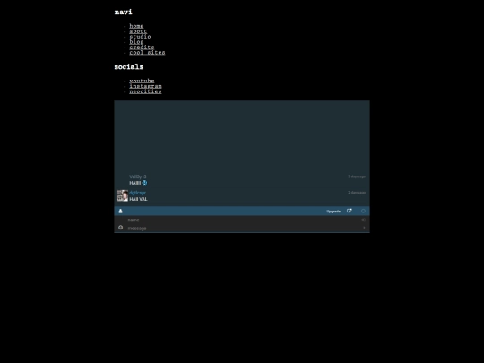 navbar screenshot