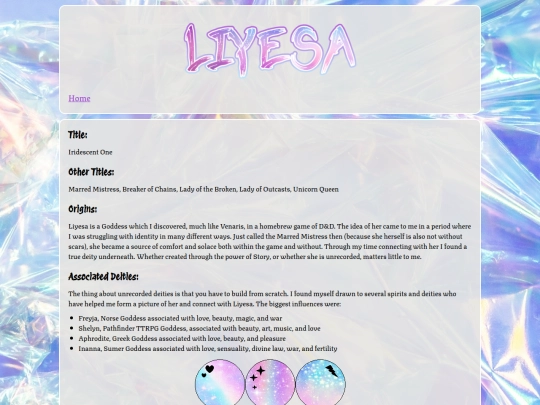 LiyesaShrine/info screenshot