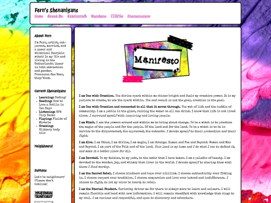 Manifesto screenshot