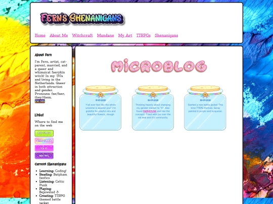 Microblog screenshot
