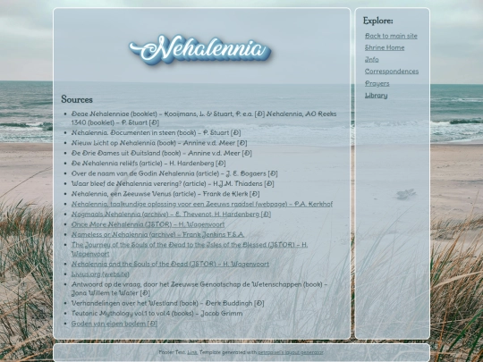 NehalenniaShrine/Library screenshot