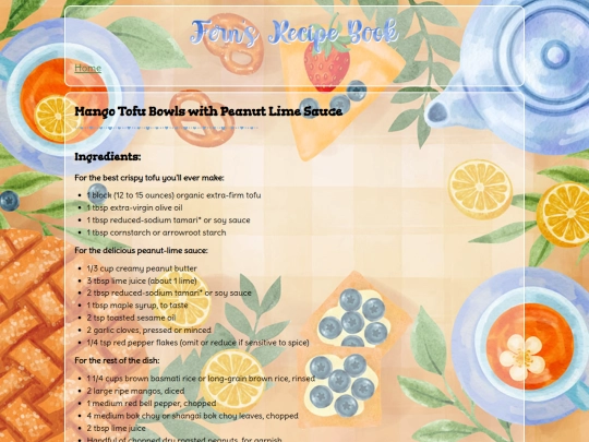 Recipes/mangotofu screenshot