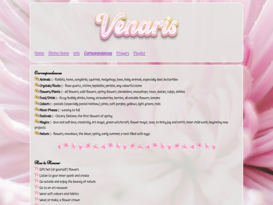 VenarisShrine/venariscorrespondences screenshot