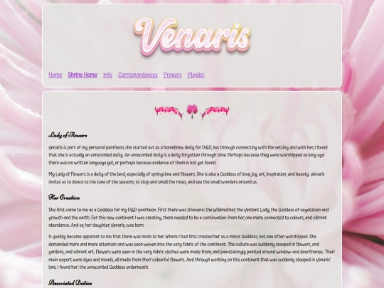 VenarisShrine/venarishome screenshot