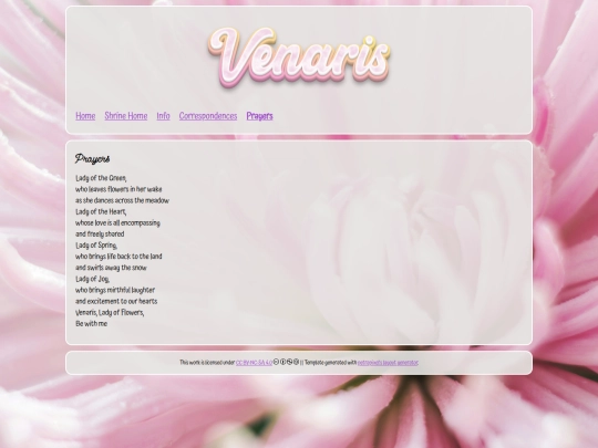 VenarisShrine/venarisprayers screenshot