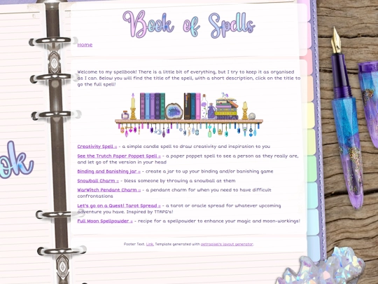 spellbook screenshot