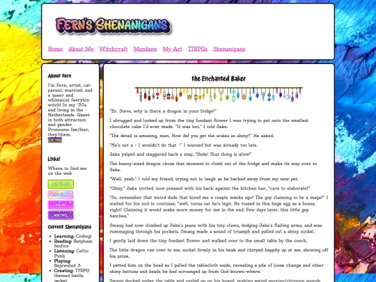 writings-enchantedbaker screenshot
