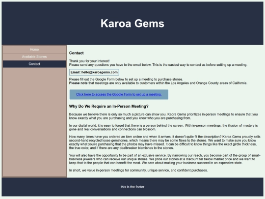 contact screenshot