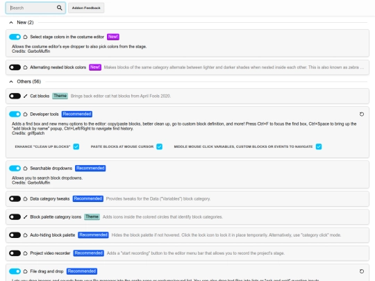 addons screenshot