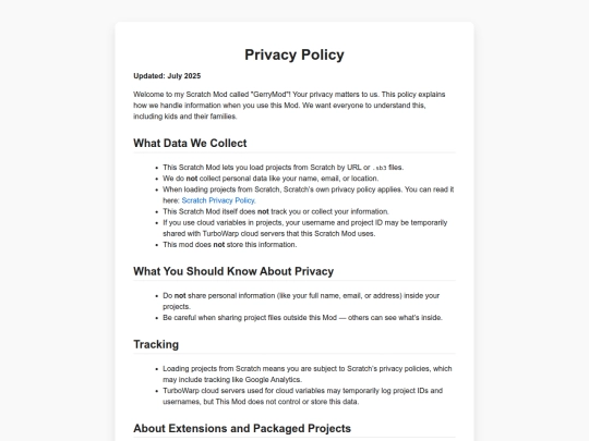 privacy screenshot