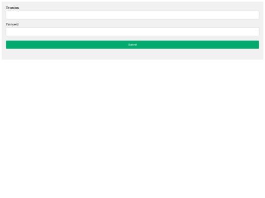 login screenshot