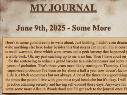 journal screenshot