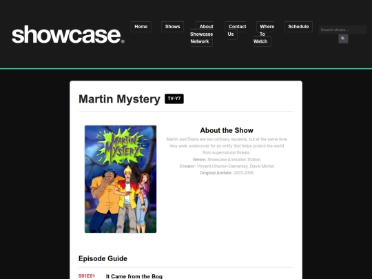 show-details-martin-mystery screenshot