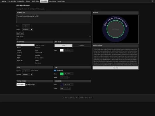 circle-widget screenshot