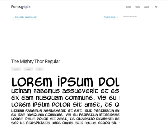 thor/fonts/mighty_thor/readme screenshot