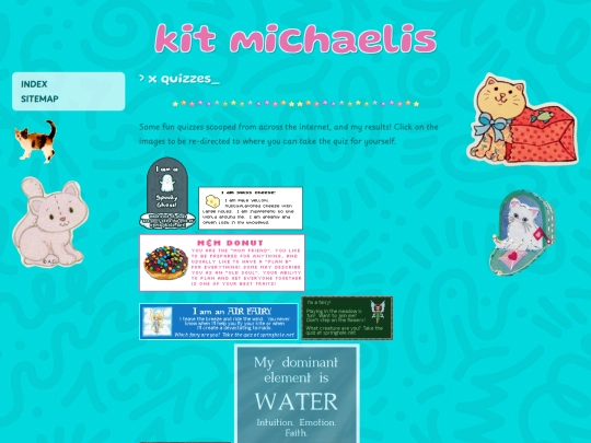 quizzes screenshot