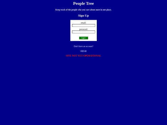 login screenshot