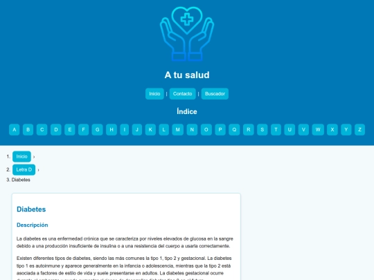 articulos/diabetes screenshot