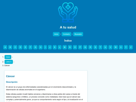 letras/articulos/cancer screenshot