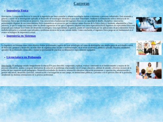 Proyecto1/Carreras screenshot