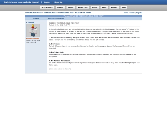 forumrules screenshot