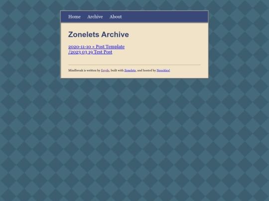 archive screenshot