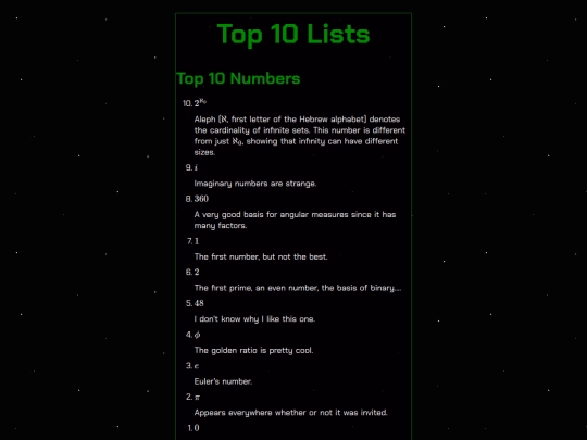 top-ten/old-lists screenshot