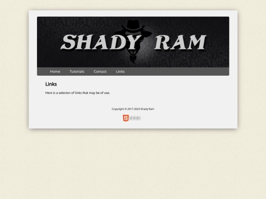 links screenshot