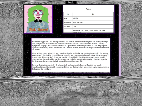 aboutme screenshot