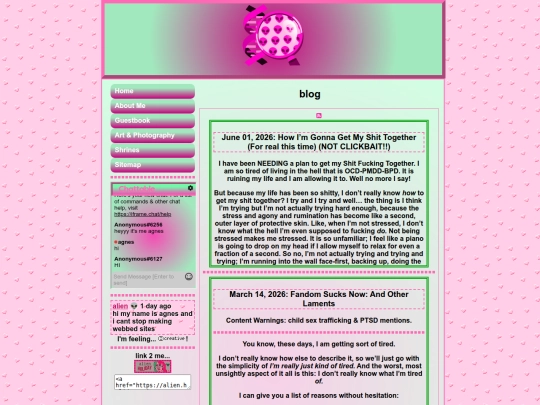 blog screenshot