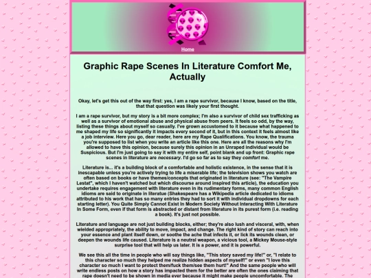 essays/graphic screenshot