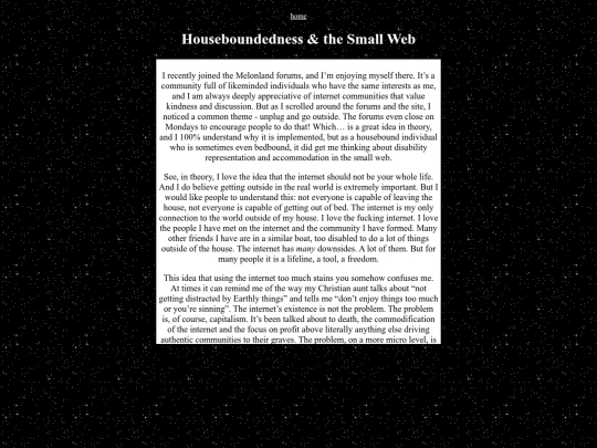 essays/housebound screenshot