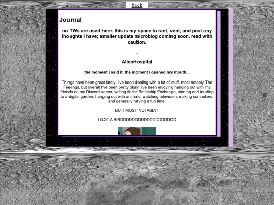 journal screenshot