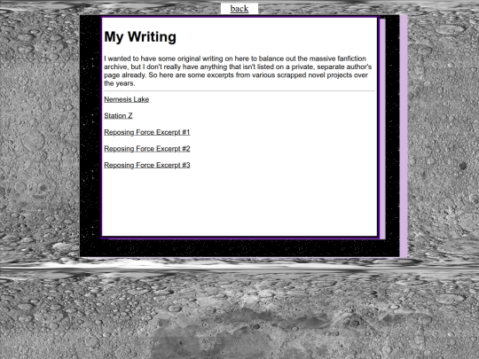 writing screenshot