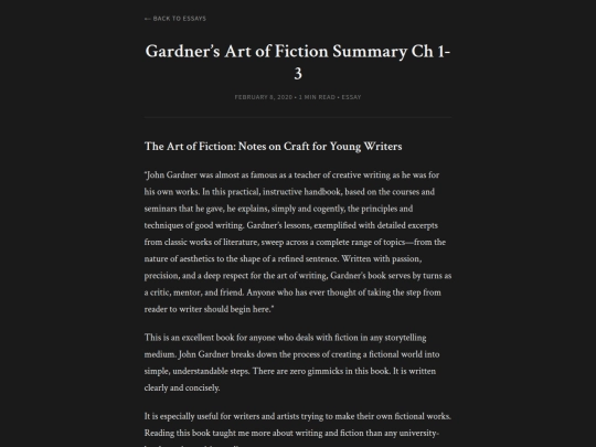 essays/gardner screenshot