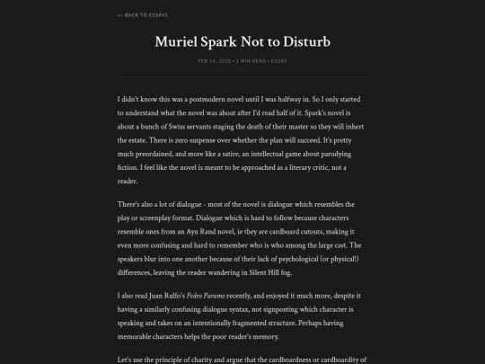 essays/spark screenshot
