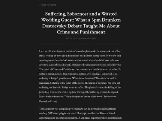 essays/suffering-sobornost-and-a-wasted-wedding-guest-what-a-3pm-drunken-dostoevsky-debate-taught-me-about-crime-and-punishment screenshot