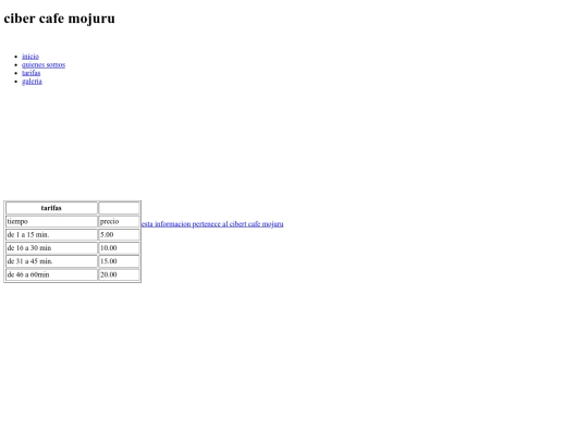 paginas/tarifas screenshot