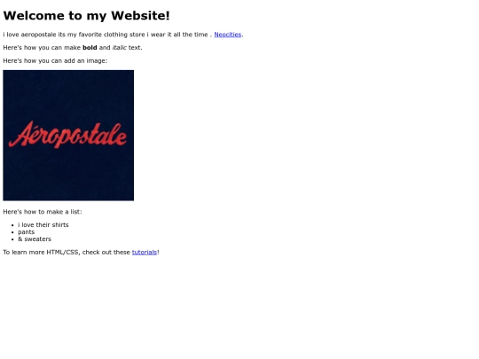 aeropostale screenshot
