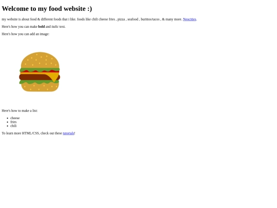 food screenshot